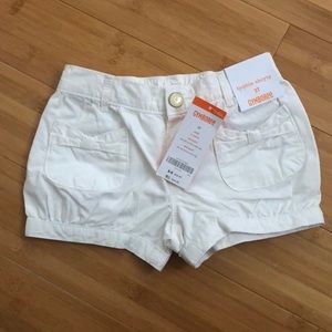 NWT Gymboree White bubble shorts - 3T